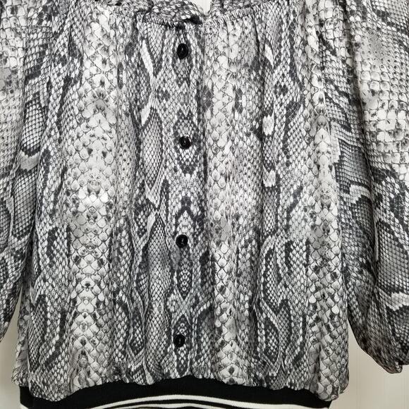 Vintage Havana Snakeskin Off Shoulder Top Small - Picture 5 of 10